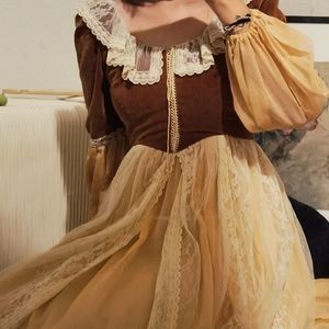 SOLD! gunne sax RARE burgundy red maxi dress